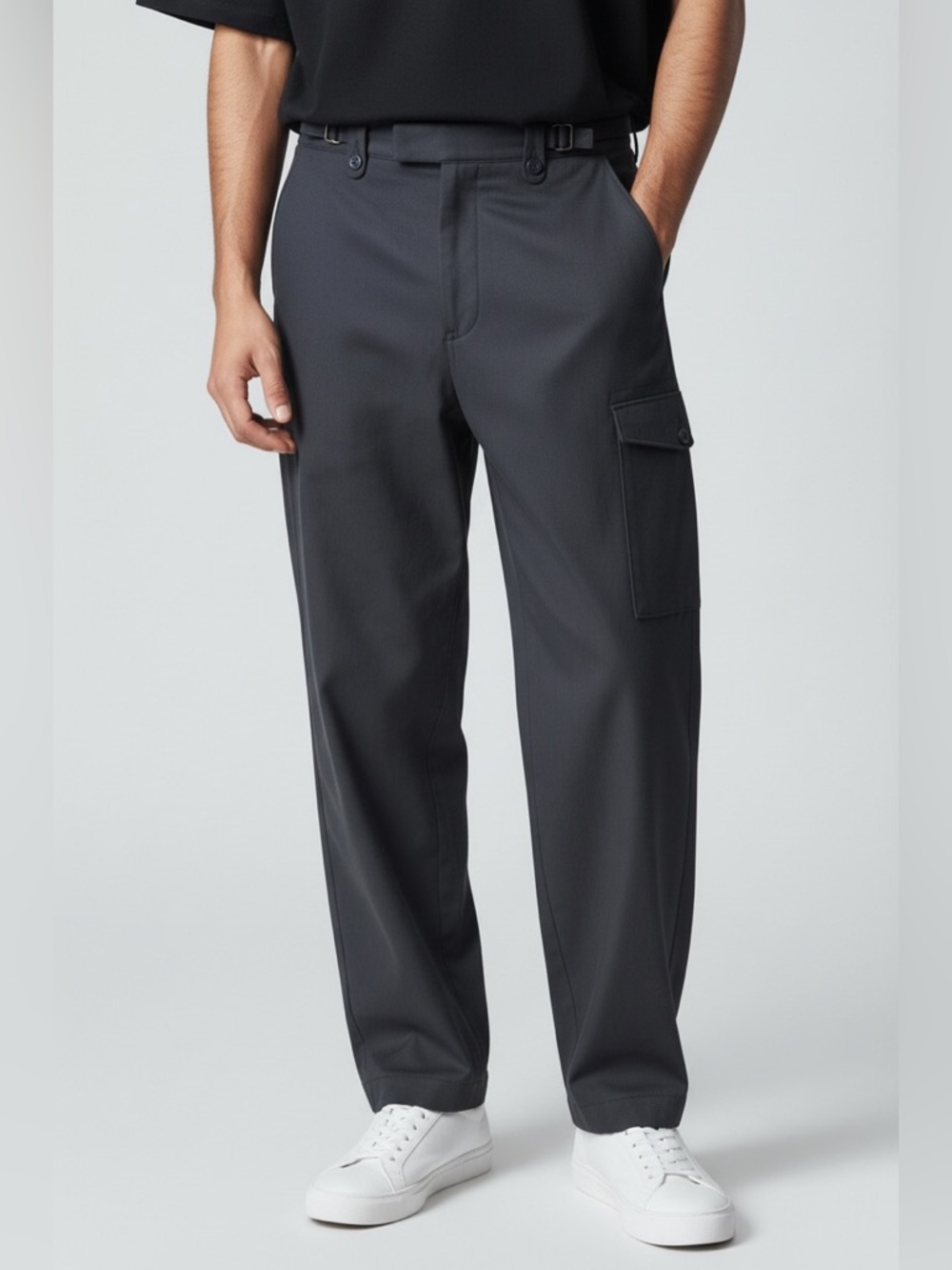 Polo Ralph Lauren Straight Leg Wool Angora Cashmere Blend Cargo Pocket Pants 36R